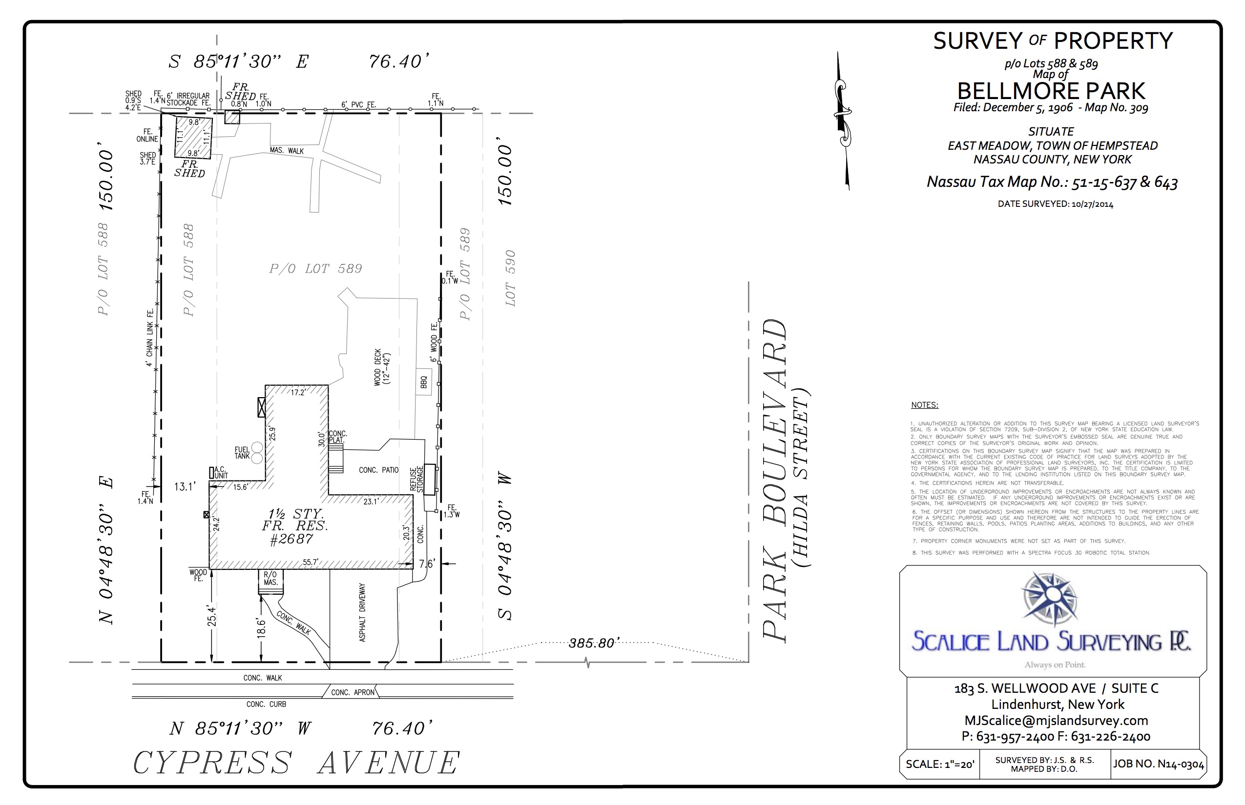 Boundary Survey Title Survey Scalice Land Surveying P.C. Land